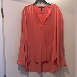 Coral/pink BCBG silk blouse